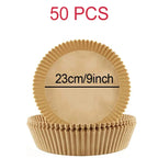 Disposable Air Fryer Parchment Liners – 9 Inch Nonstick Paper for Baking