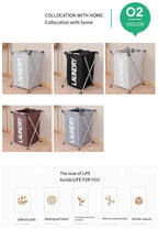 Large Foldable Laundry Basket – Waterproof Grid Organizer for Clothes and Toys