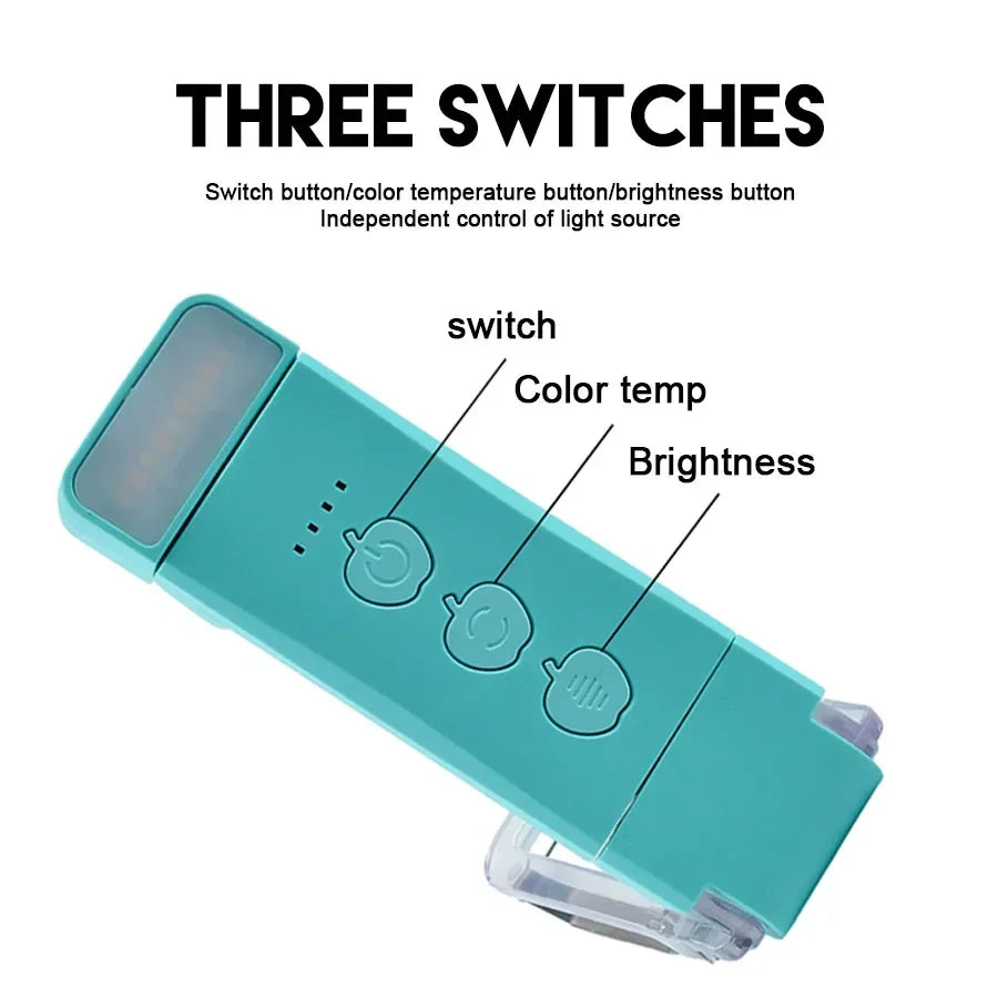 Rechargeable LED Book Light – Portable Clip Reading Lamp for Travel