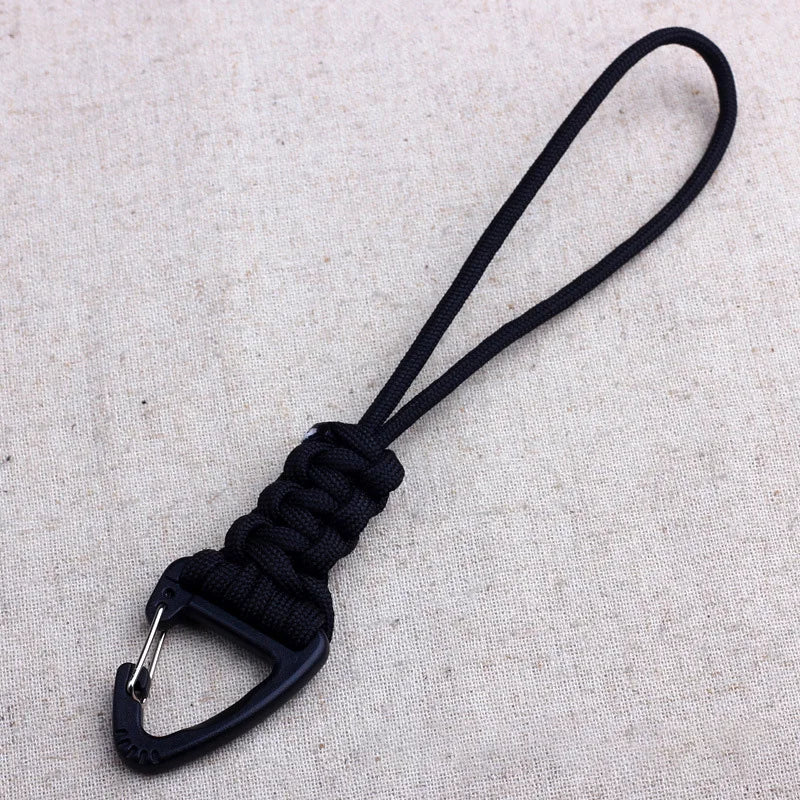 Braided Paracord Keychain – 20cm Military Nylon Lanyard for Outdoor Gear