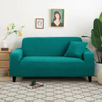 Jacquard Stretch Sofa Cover – Elastic Slipcover for L Shape and Standard Couches