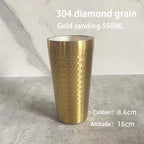 Stainless Steel Diamond Hammer Cup – Insulated Outdoor Camping Drinkware