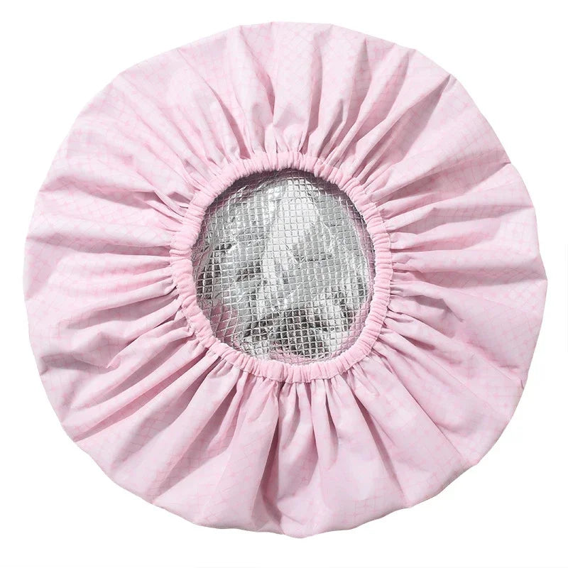 Self-Heating Thermal Hair Mask Cap – Insulated Foil Hat for Deep Conditioning