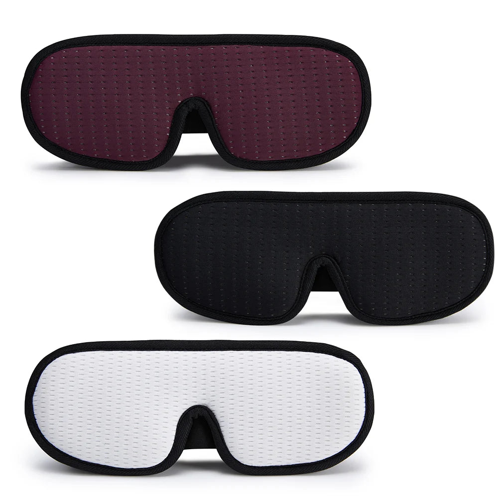 Soft 3D Contoured Eye Mask – Breathable Light Blocking for Travel Sleeping