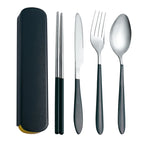 Portable Stainless Steel Cutlery Set – Durable Flatware for Camping and Travel