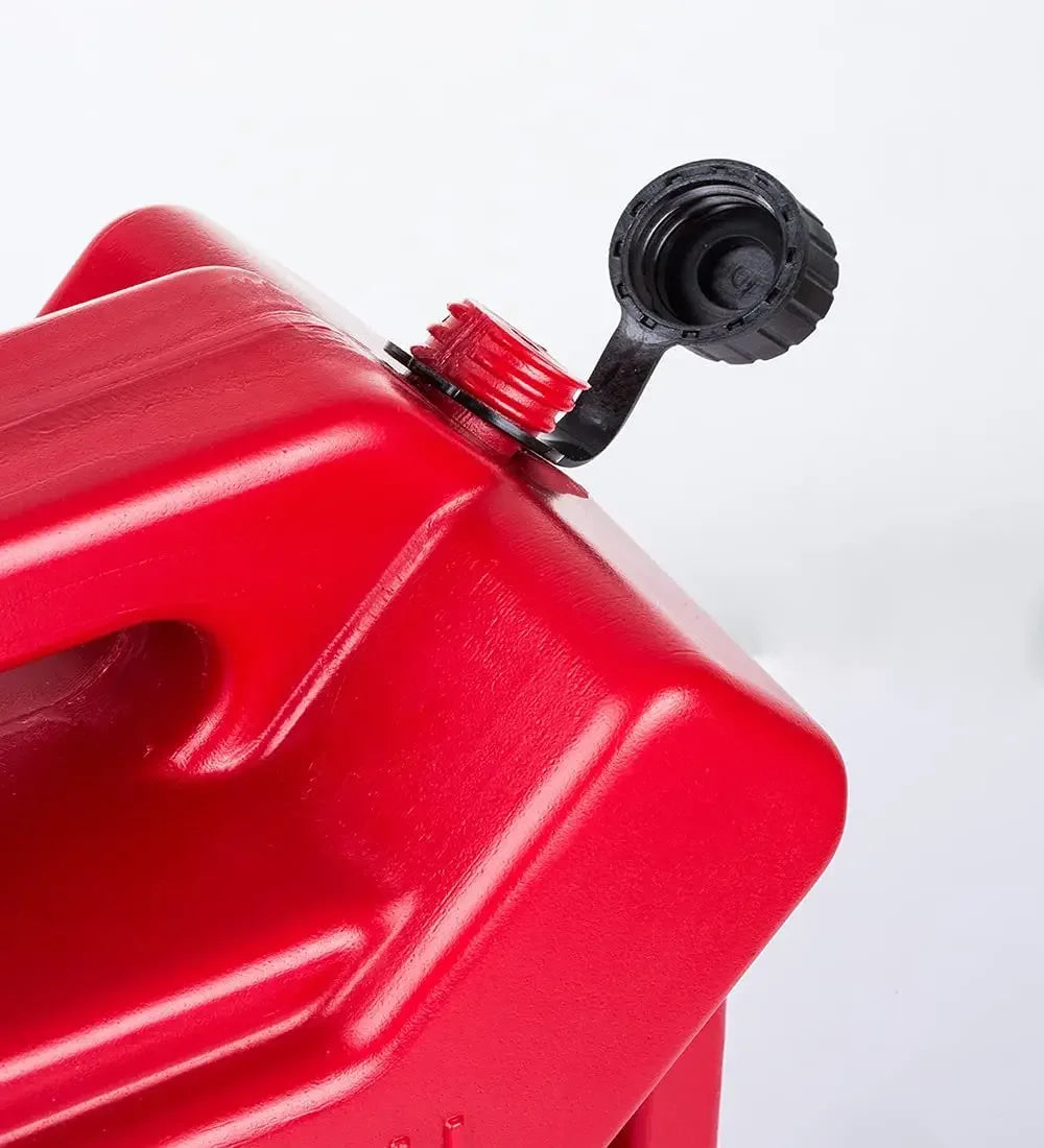 5L Plastic Fuel Canister – Lockable Backup Tank for Motorcycle SUV Storage