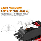 Digital Servo – 12kg Metal Gear Low Profile for RC Cars and Boats