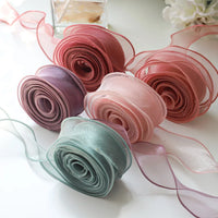 Chiffon Silk Ribbon – 10 Yard Organza Fabric for Wedding Decor and Crafting