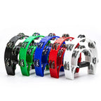 Half-Moon Tambourine – Double Row Metal Jingles for Musical Performances