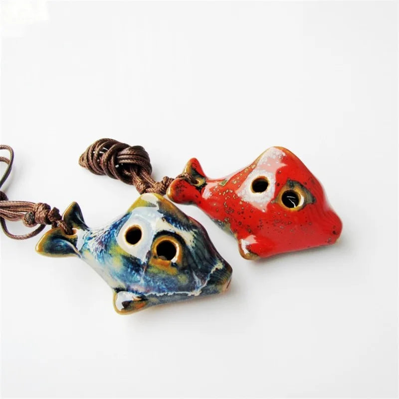 Ceramic Tortoise Alto Ocarina – 6-Hole Musical Flute for Kids and Beginners