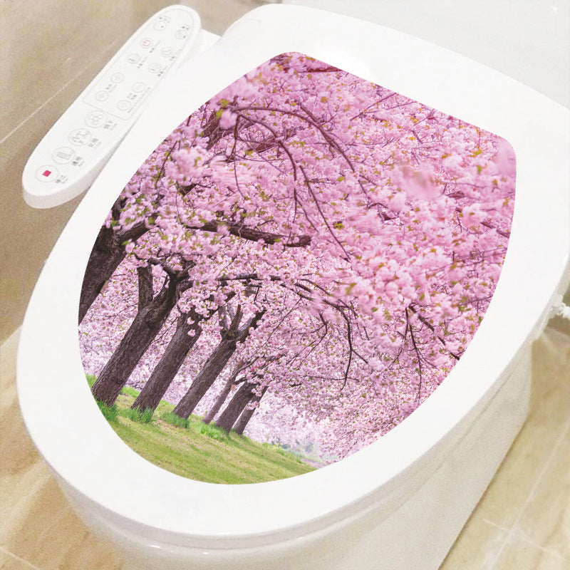 Decorative Toilet Seat Decal – Underwater Sea Shell Art for Bathroom Decor