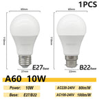 Energy Saving LED Light Bulb – A60 A80 E27 B22 Lamp for Home Lighting