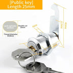 Cam Lock Drawer Cabinet Hardware – Assorted Sizes for Furniture Security