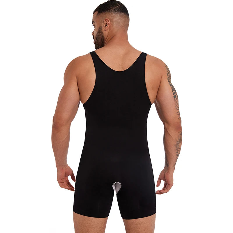 Men Full Body Shapewear – Compression Bodysuit for Tummy Control