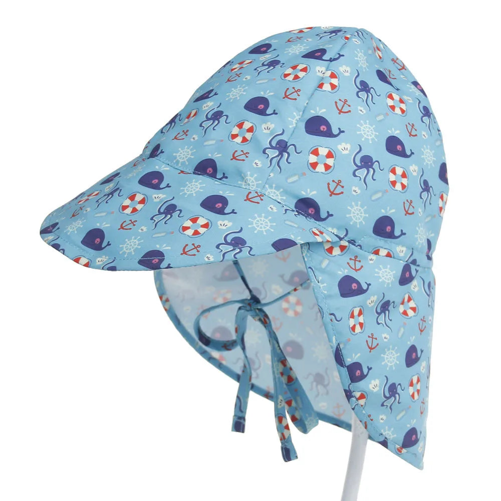 Adjustable Kids Bucket Hat – UV Protection Quick-Dry Cap for Beach Summer