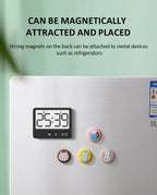 Digital Magnetic Countdown Timer – Large LCD Display for Kitchen and Study