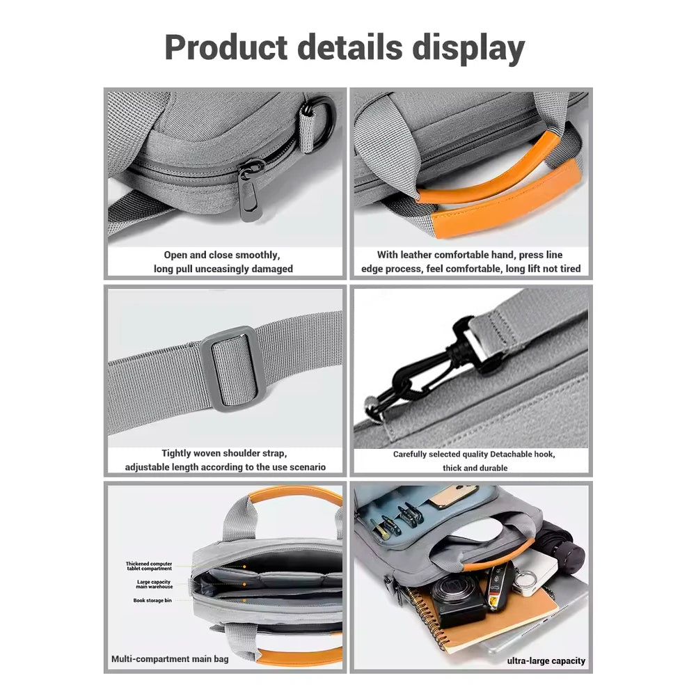 Tablet Crossbody Handbag – Protective Storage Case for 9.7-13 Inch Tablets