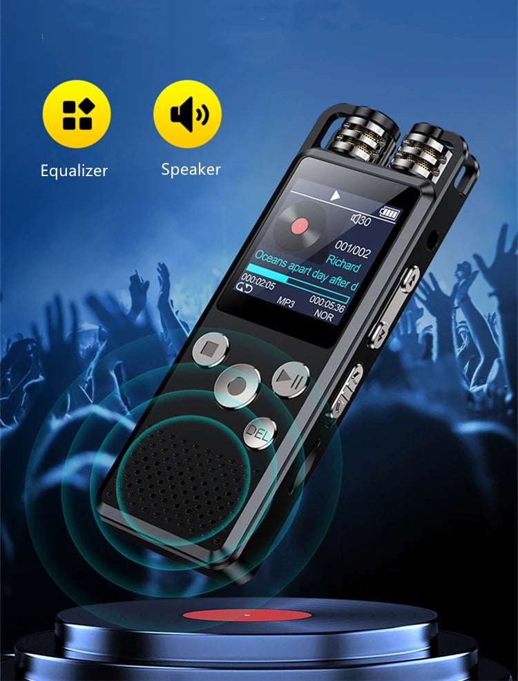 Digital Voice Recorder – Stereo PCM Dictaphone for Meetings and Transcription