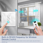 WiFi Smart Glass Curtain Switch – Touch Control for Roller Blind Automation