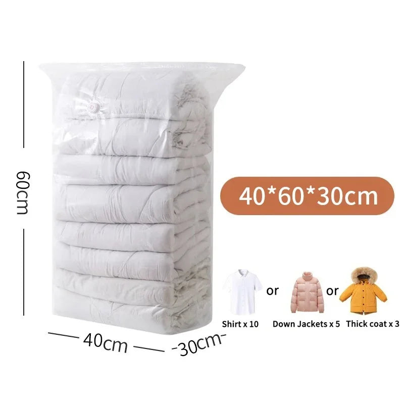 Large Vacuum Storage Bags – Airtight Compression Seals for Clothing Comforters