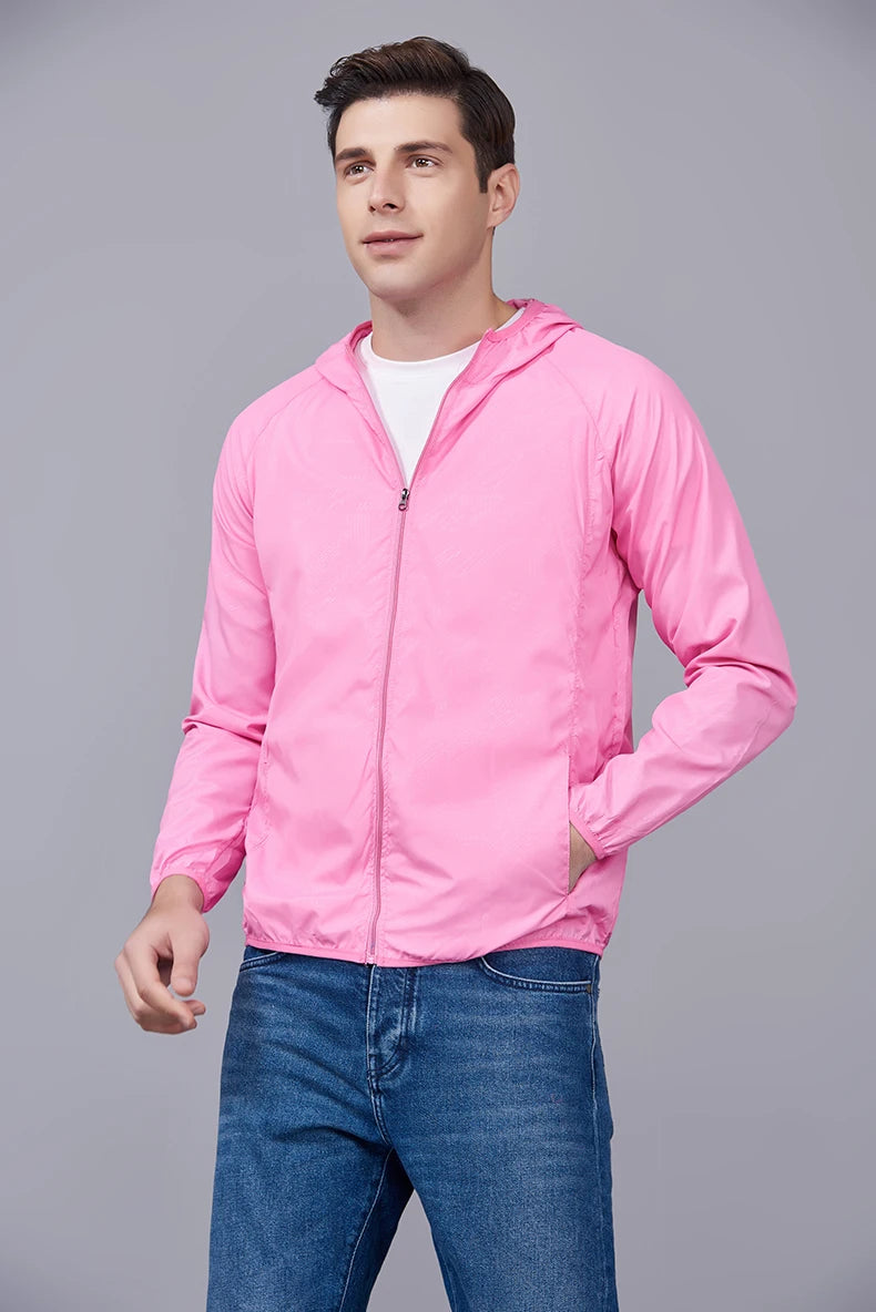 Waterproof Hiking Jacket – Unisex Quick Dry Windbreaker for Outdoor Trekking