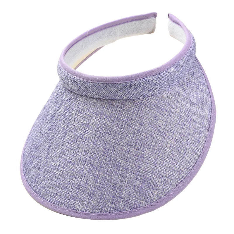 Wide Brim Sun Visor Hat – UV Protection for Outdoor Sports and Beach