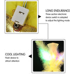 LED Feather Masquerade Mask – Glowing Venice Carnival Cosplay Costume