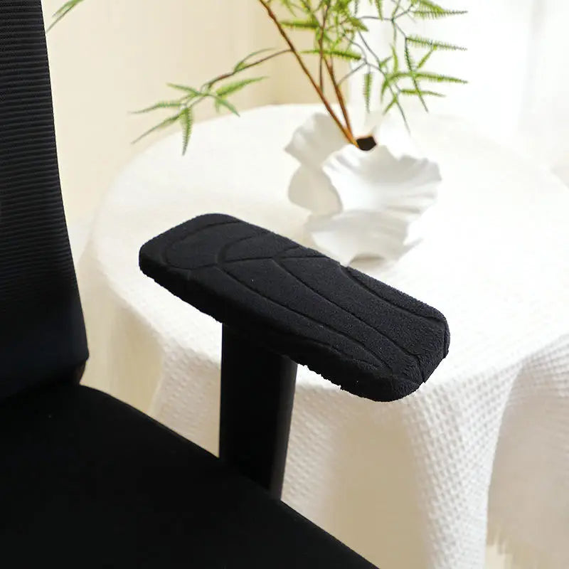 Jacquard Office Chair Armrest Covers – Stretch Fabric Protectors for Home