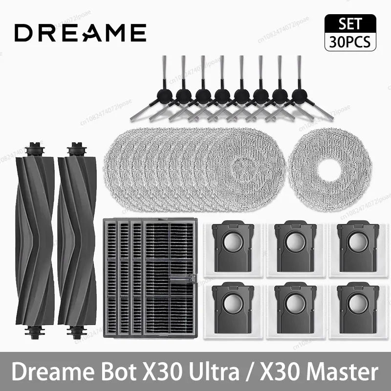 Vacuum Replacement Parts – Brush and Filter Set for Dreame X30 Cleaning