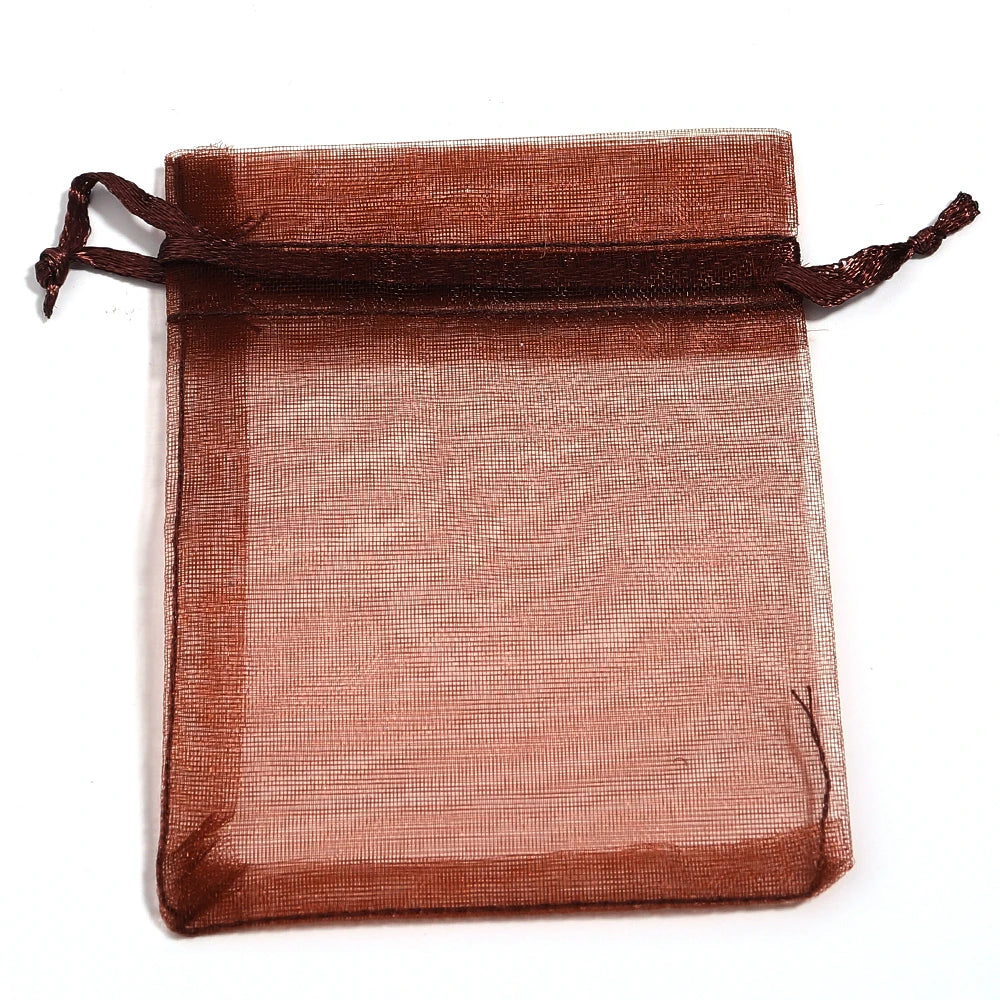 Organza Gauze Gift Bags – Drawstring Jewelry Pouches for Wedding Party Favors