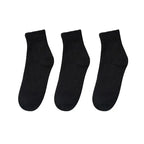 Cotton Mid-calf Socks – Solid Colour Daily Wear for Men