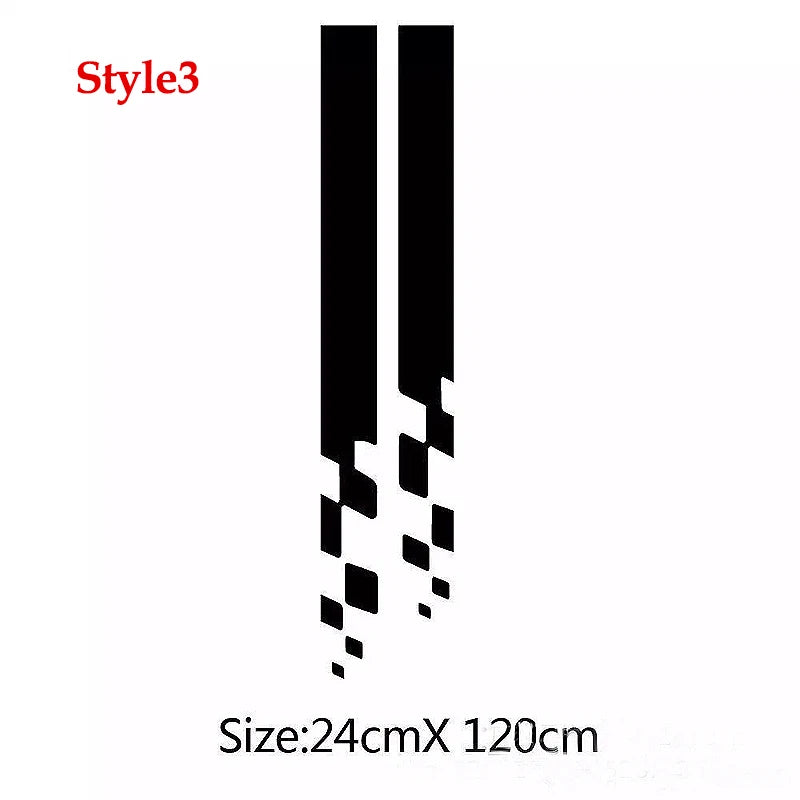 Vinyl Car Hood Stripe Decals – Personalized Auto Body Graphics for Decoration