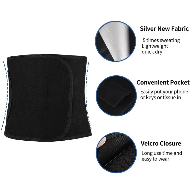Adjustable Waist Trainer Belt – Slimming Body Shaper for Gym Workout