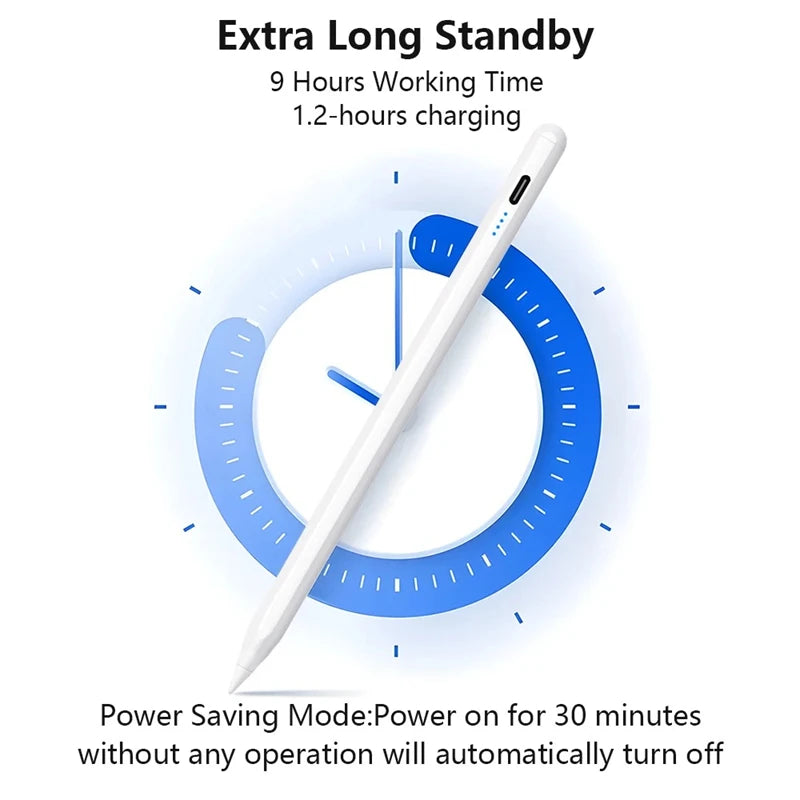 Stylus Pen – Palm Rejection and Power Display for iPad Pro Air Mini