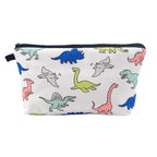 Large Animal Makeup Bag – Flamingo Cat Print Organizer for Travel Cosmetics