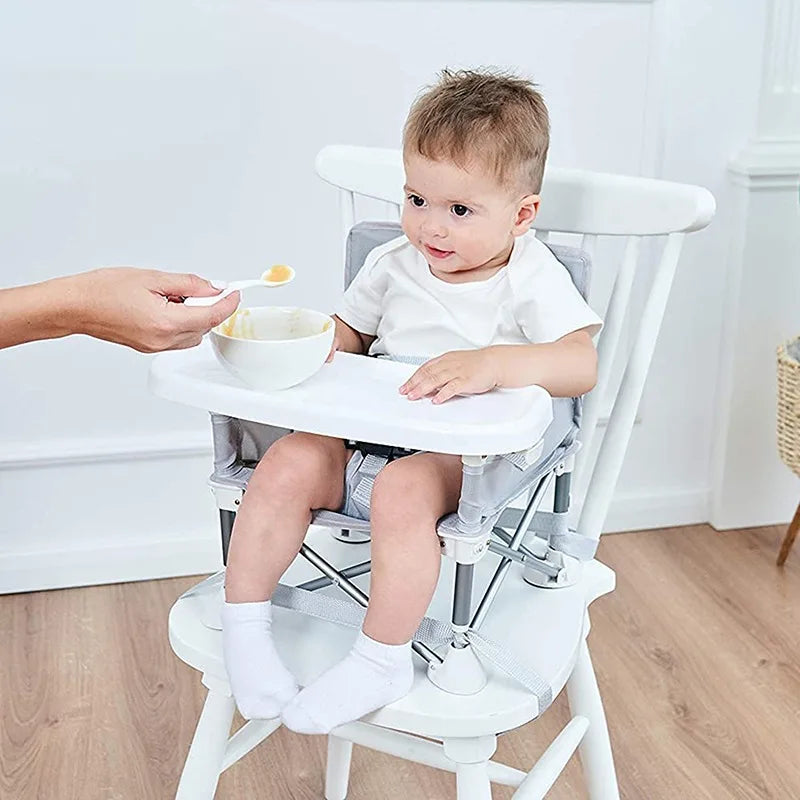 Portable Baby Booster Seat – Folding Dining Chair for Travel and Outdoor Use