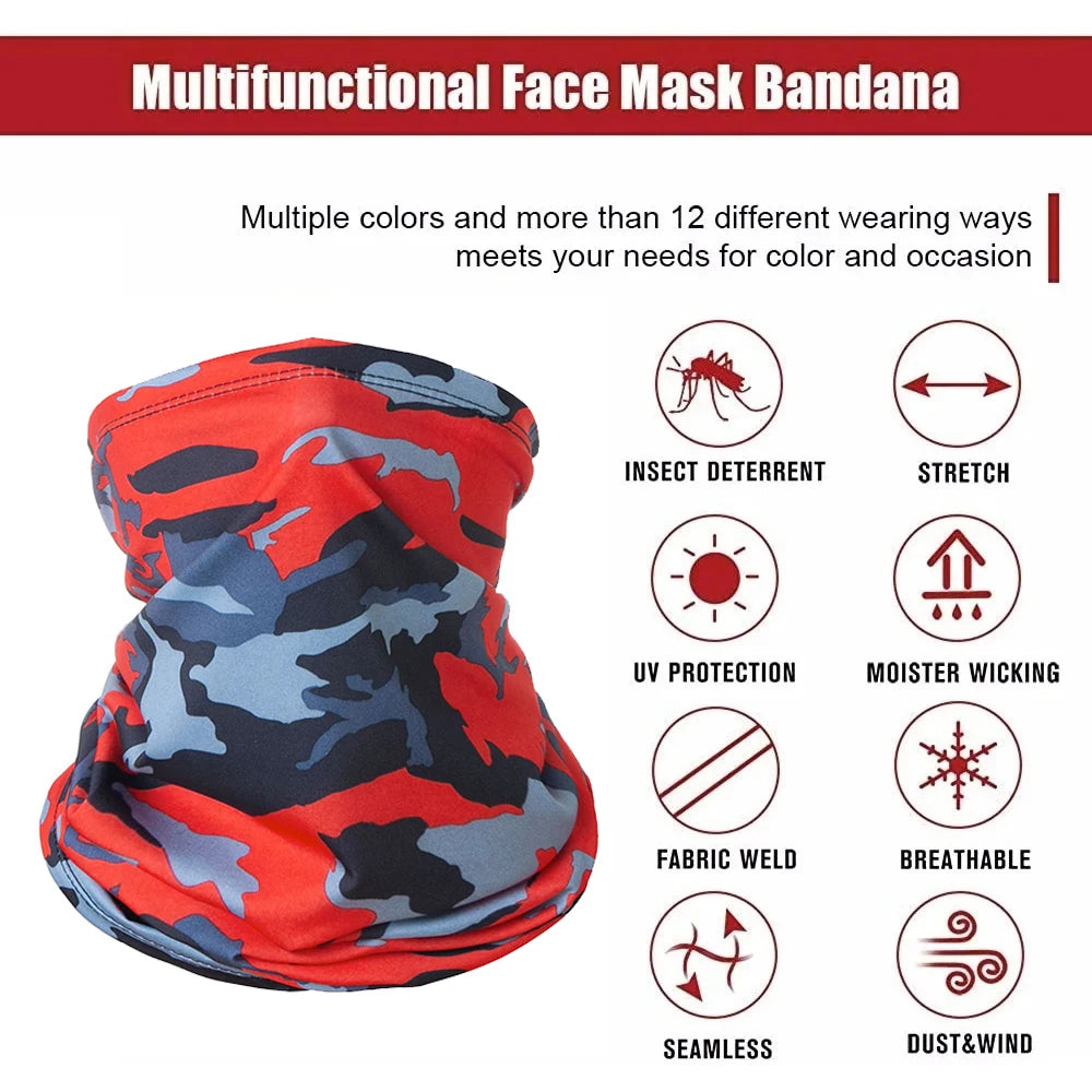 Ice Silk Neck Gaiter – Sun Protection for Motorcycle Riding and Sports