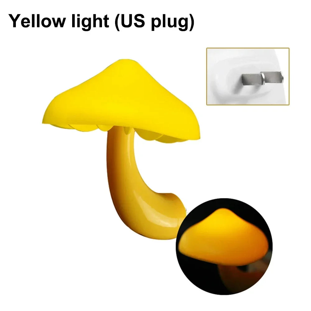 Mushroom LED Night Light – Automatic Sensor Lamp for Kids Bedroom Decor