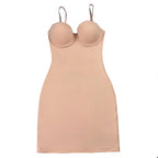 Full Length Shapewear Slip – Nude Tube Dress Body Shaper for Women