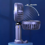 Portable Mini Handheld Fan – Rechargeable LED USB Cooler for Desk and Travel