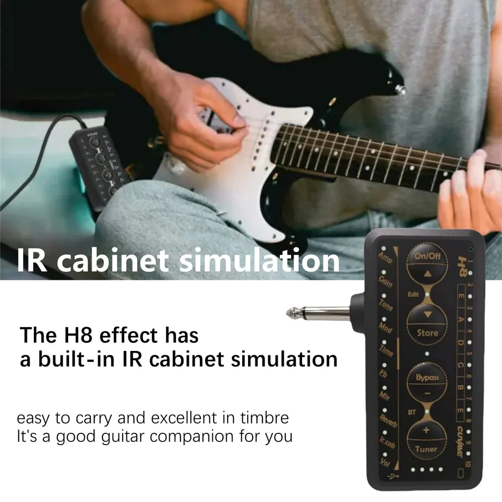 Wireless Guitar Amplifier – Rechargeable Mini FX for Electric Bass Acoustic