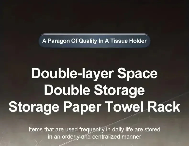 Wall Mounted Toilet Paper Holder – Plastic Storage Shelf for Bathroom