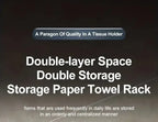 Wall Mounted Toilet Paper Holder – Plastic Storage Shelf for Bathroom