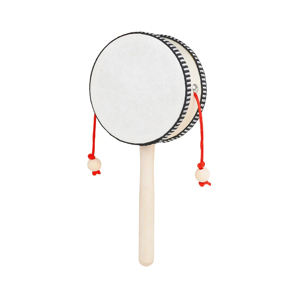 4 Inch Wooden Hand Drum – Orff Percussion Instrument for Kids Musical Toys