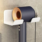 Bathroom Wall Organizer – Hair Dryer Holder with Storage Baskets for Vanity