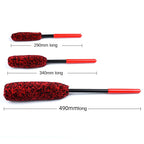 Foldable Car Wheel Brush – Plush Microfiber Hub Cleaning Tool for Detailing