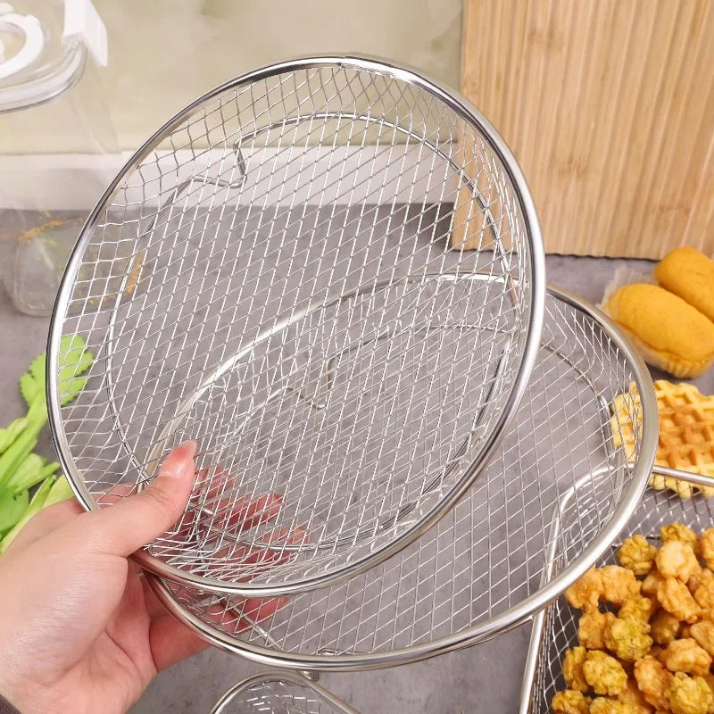Stackable Air Fryer Rack – Stainless Steel Tray for Oven Cooking
