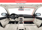 Triple Lens Car Dash Cam – 1080P 3-Channel Video Recorder for Vehicle Security