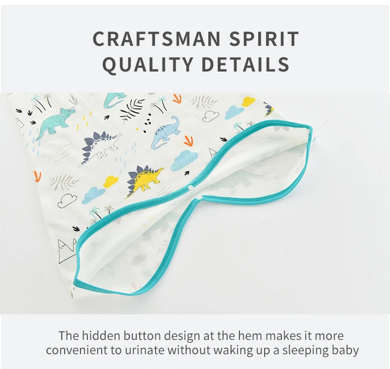 0.5 TOG Baby Sleeping Bag – Cartoon Print Cotton Sleeveless Sleep Sack for Summer