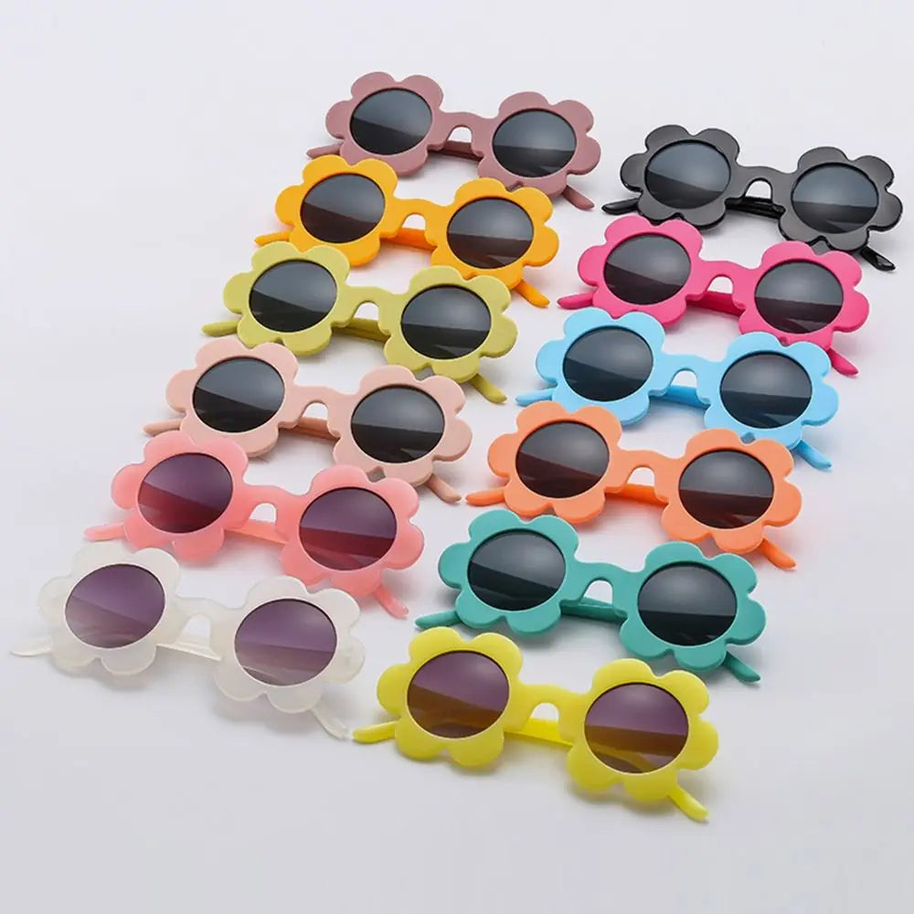 Retro Sunflower Round Sunglasses – Floral Festival Shades for Women